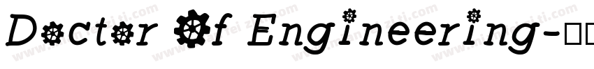 Doctor Of Engineering字体转换